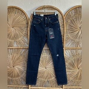 Levi’s 501 Skinny Dark Wash Jeans